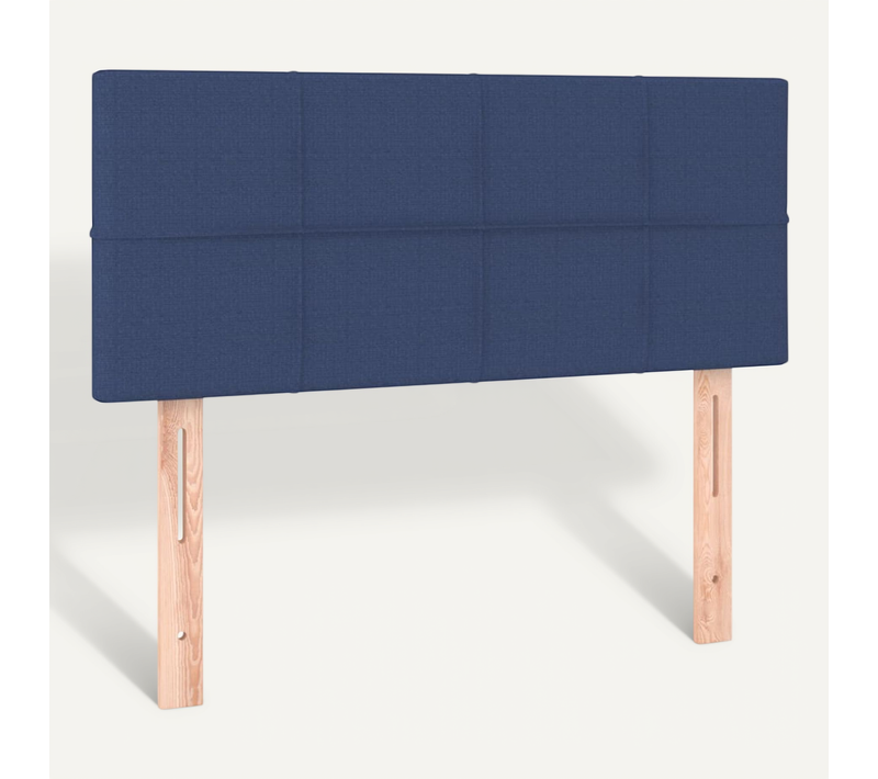 Tête De Lit Bleu 100x5x78/88 Cm Tissu