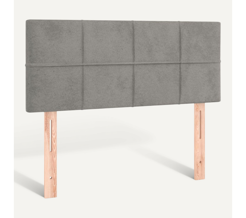 Tête De Lit Gris Clair 100x5x78/88 Cm Velours