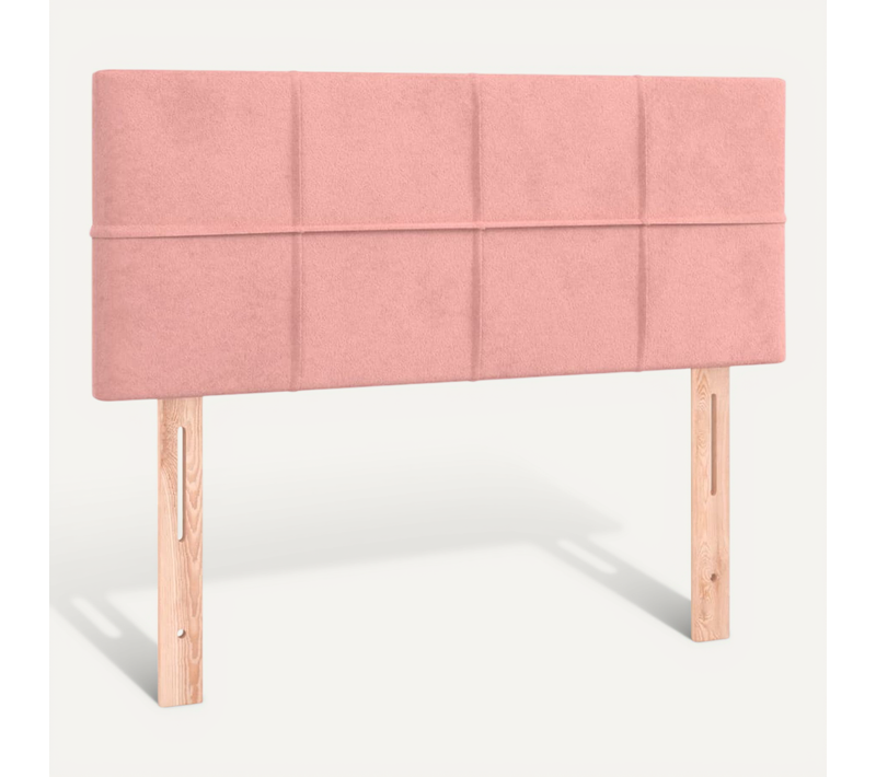 Tête De Lit Rose 100x5x78/88 Cm Velours