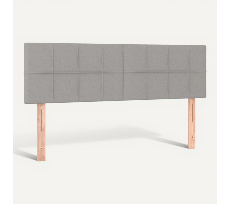 Têtes De Lit Gris Clair 144x5x78/88 Cm Tissu