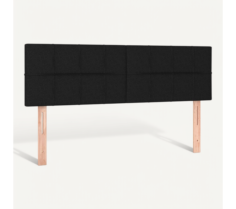 Têtes De Lit Noir 144 X 5 X 78/88 Cm Tissu