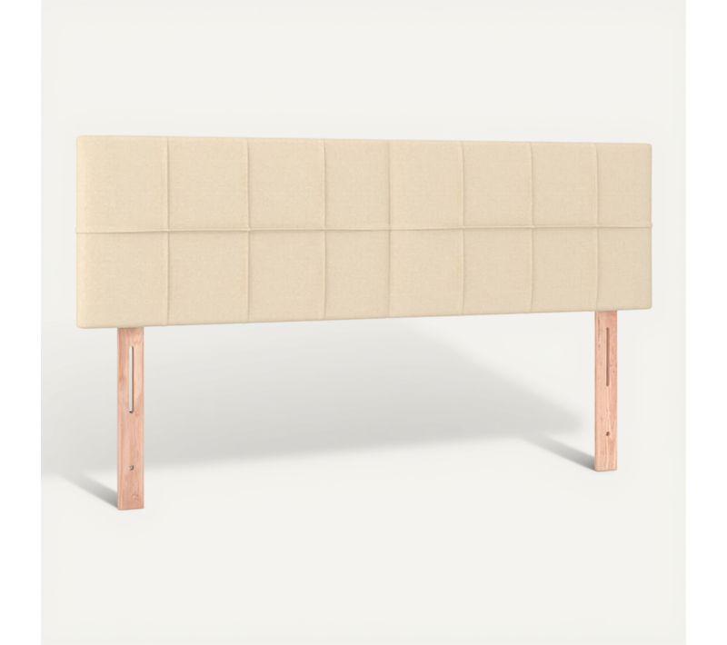 Têtes De Lit Crème 144x5x78/88 Cm Tissu