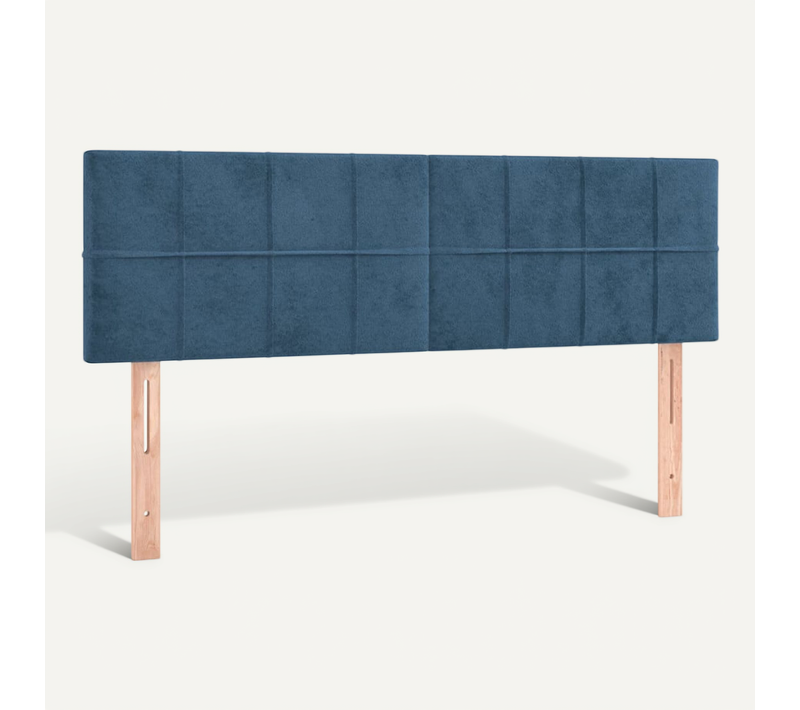Têtes De Lit Bleu Foncé 144 X 5 X 78/88 Cm Velours