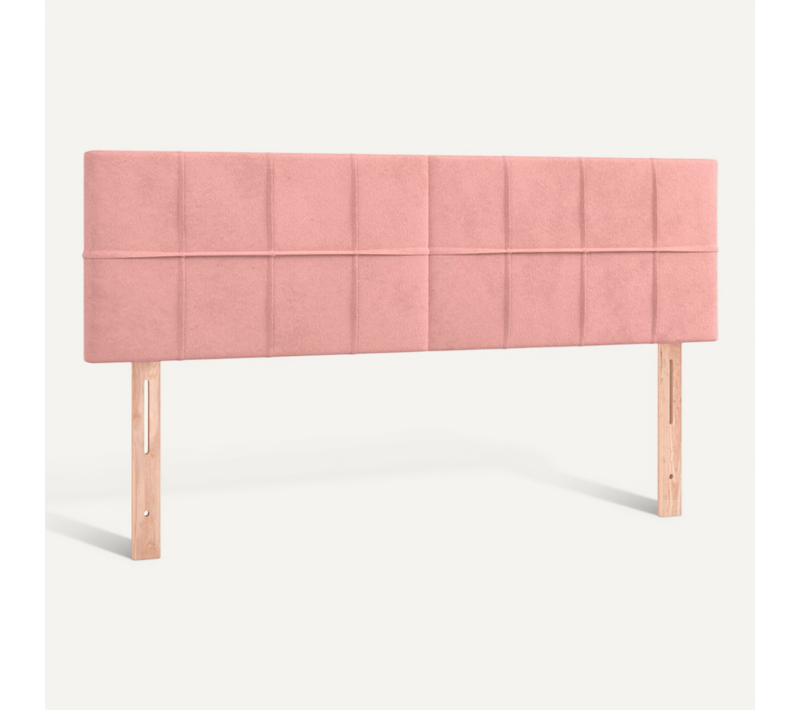 Têtes De Lit Rose 144 X 5 X 78/88 Cm Velours