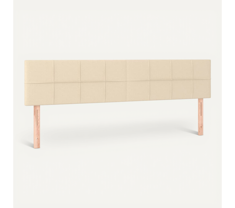 Têtes De Lit Crème 180x5x78/88 Cm Tissu