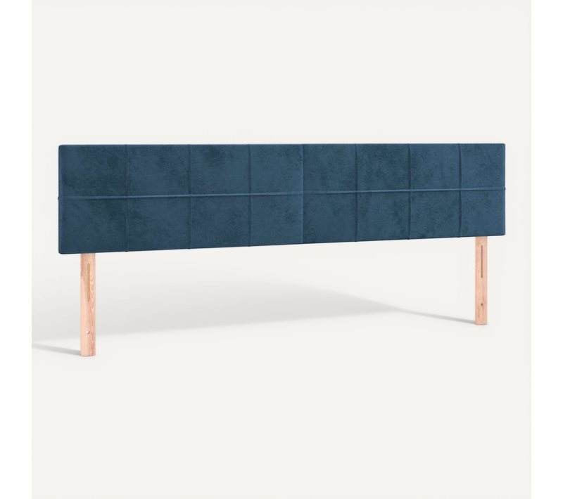 Têtes De Lit Bleu Foncé 180 X 5 X 78/88 Cm Velours