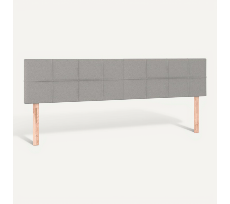 Têtes De Lit Gris Clair 200x5x78/88 Cm Tissu