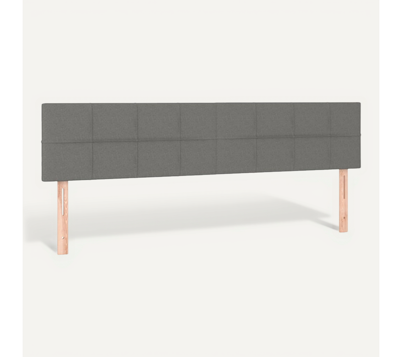 Têtes De Lit Gris Foncé 200x5x78/88 Cm Tissu