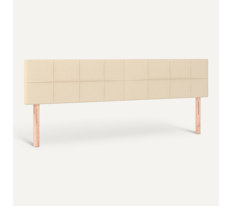 Têtes De Lit Crème 200x5x78/88 Cm Tissu