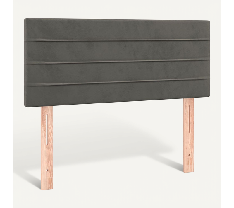 Tête De Lit Gris Foncé 80x5x78/88 Cm Velours