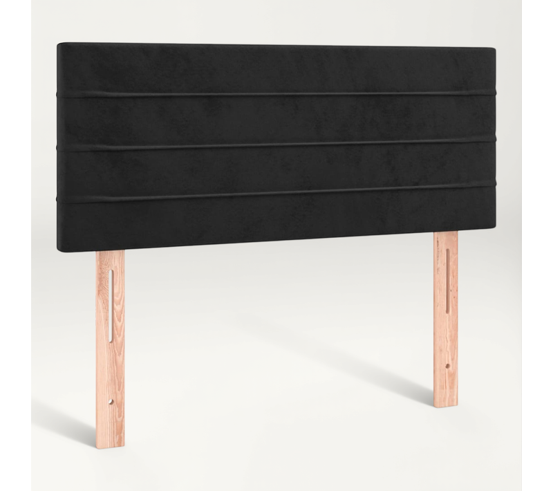 Tête De Lit Noir 80x5x78/88 Cm Velours