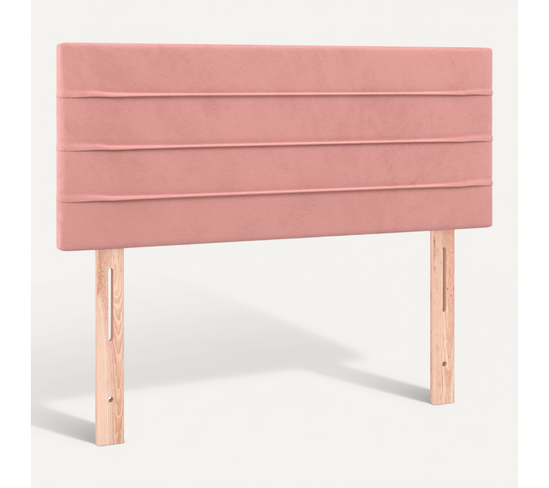 Tête De Lit Rose 90x5x78/88 Cm Velours