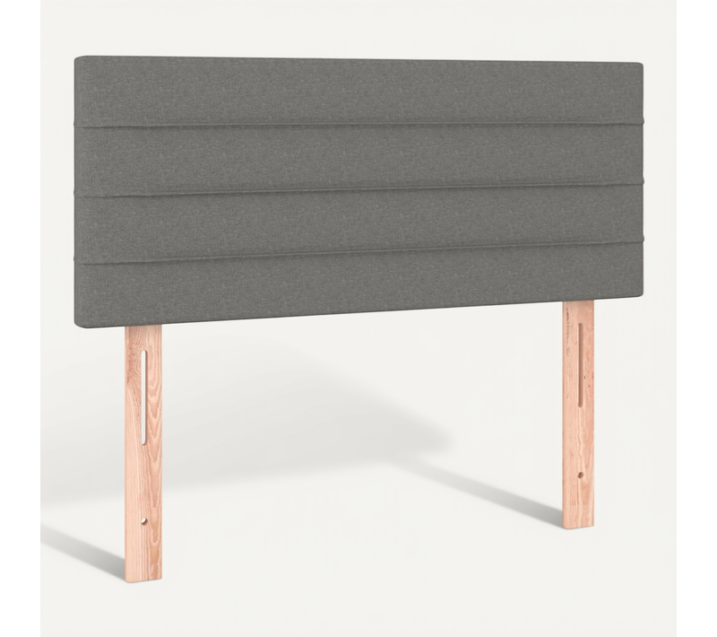 Tête De Lit Gris Foncé 100x5x78/88 Cm Tissu