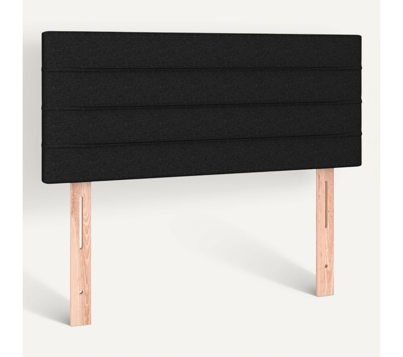 Tête De Lit Noir 100x5x78/88 Cm Tissu