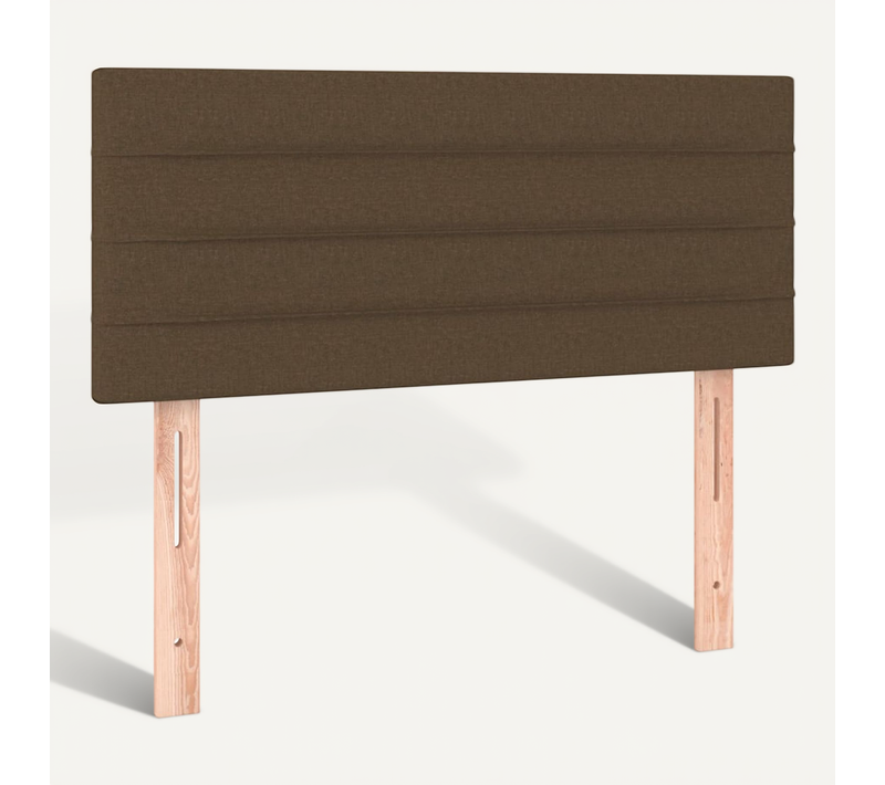 Tête De Lit Marron Foncé 100x5x78/88 Cm Tissu
