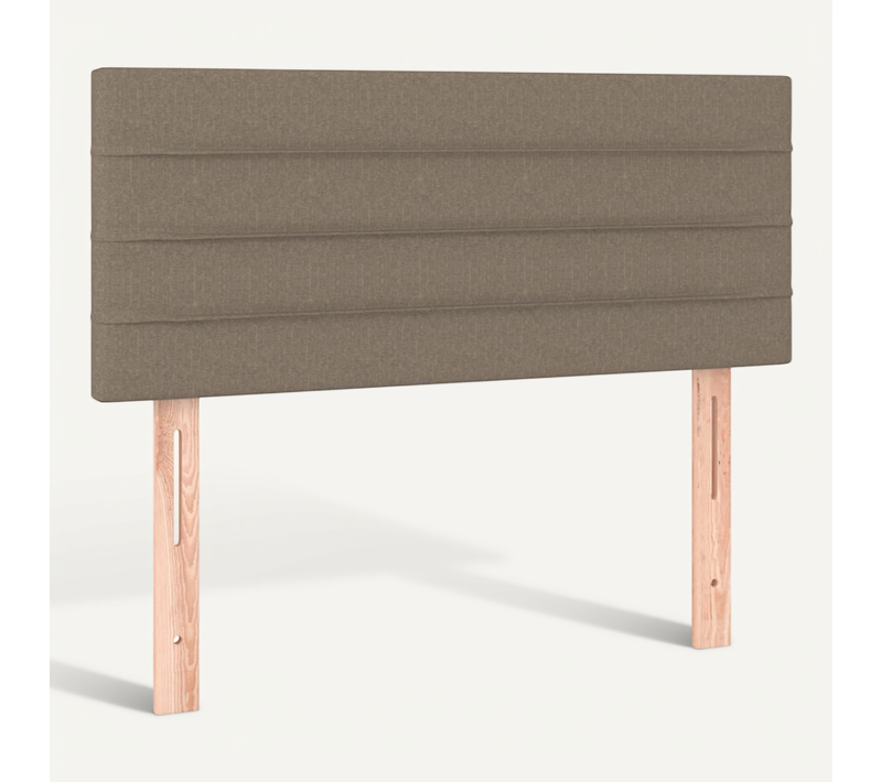 Tête De Lit Taupe 100x5x78/88 Cm Tissu