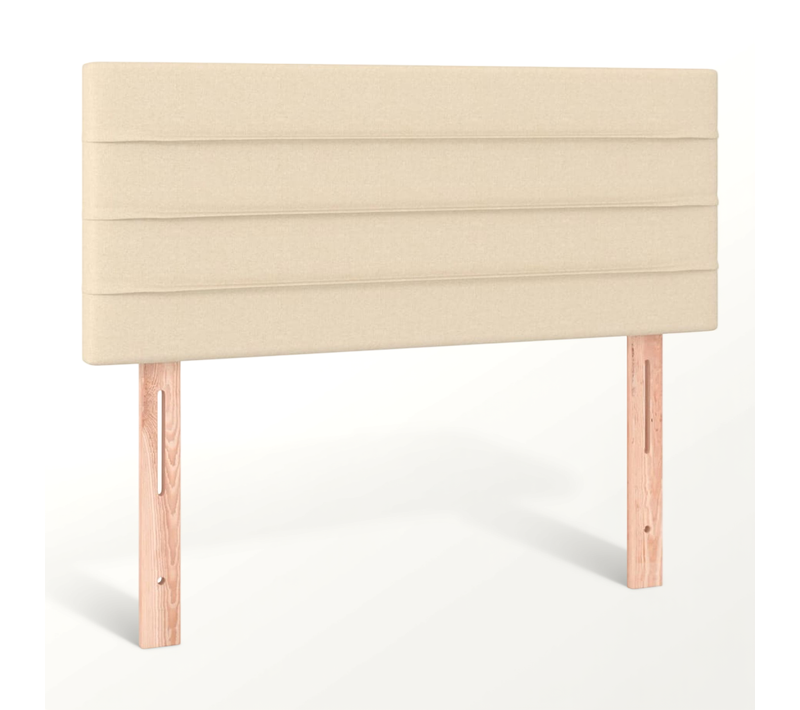 Tête De Lit Crème 100x5x78/88 Cm Tissu