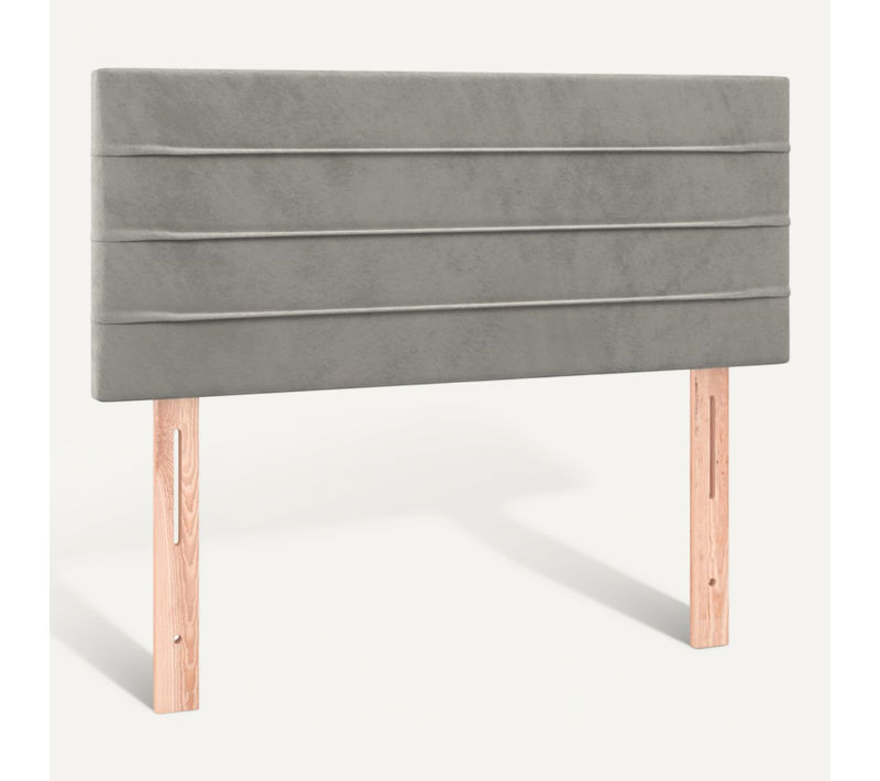Tête De Lit Gris Clair 100x5x78/88 Cm Velours
