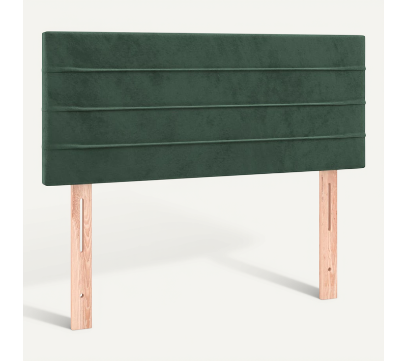 Tête De Lit Vert Foncé 100x5x78/88 Cm Velours