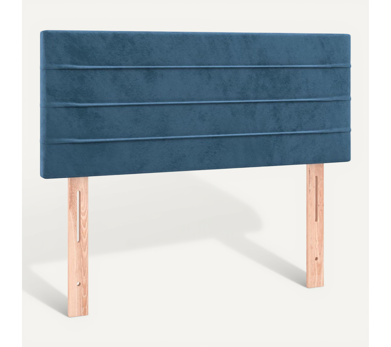 Tête De Lit Bleu Foncé 100x5x78/88 Cm Velours