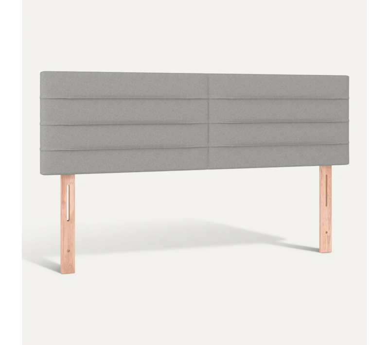 Têtes De Lit Gris Clair 144x5x78/88 Cm Tissu