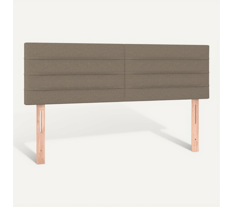 Têtes De Lit Taupe 144x5x78/88 Cm Tissu