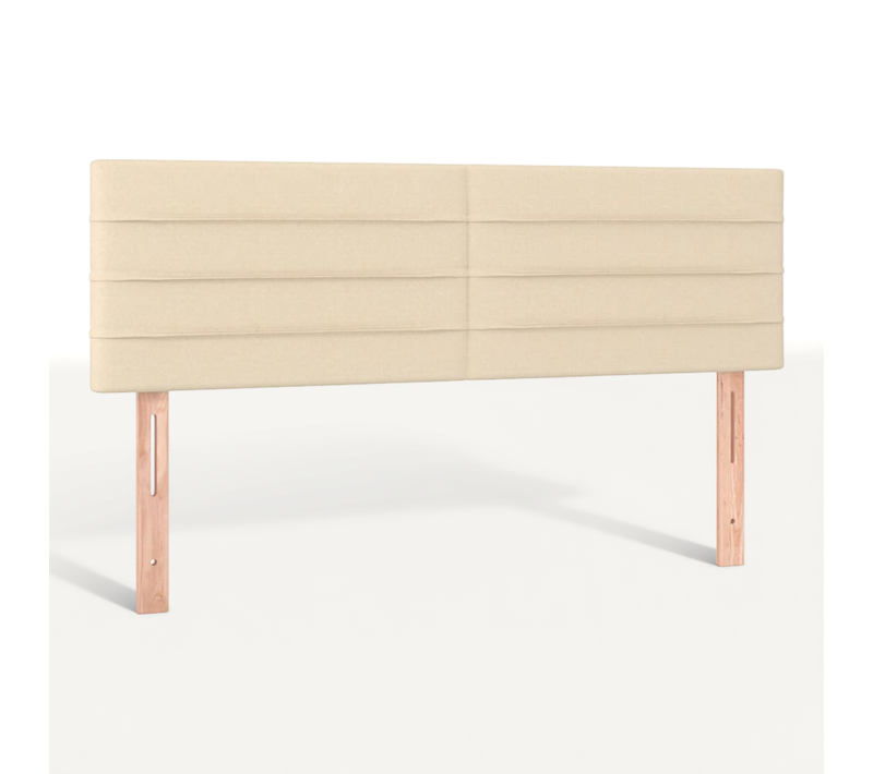 Têtes De Lit Crème 144x5x78/88 Cm Tissu