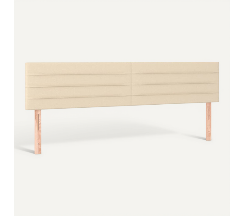 Têtes De Lit Crème 160x5x78/88 Cm Tissu