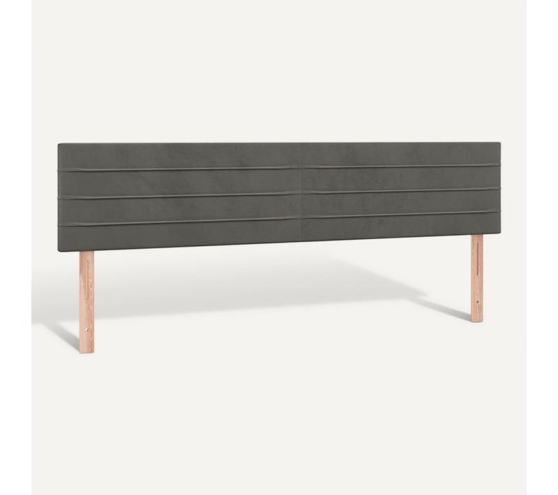 Têtes De Lit Gris Foncé 160x5x78/88 Cm Velours