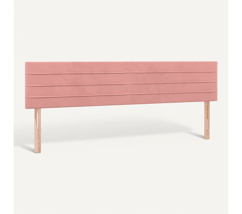 Têtes De Lit Rose 160x5x78/88 Cm Velours
