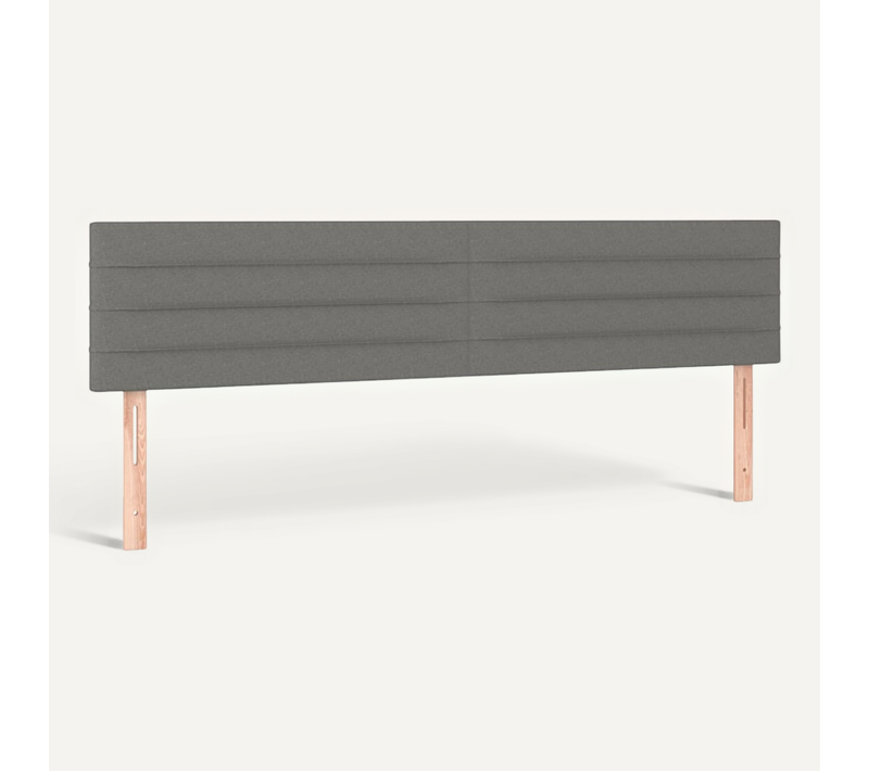 Têtes De Lit Gris Foncé 180x5x78/88 Cm Tissu