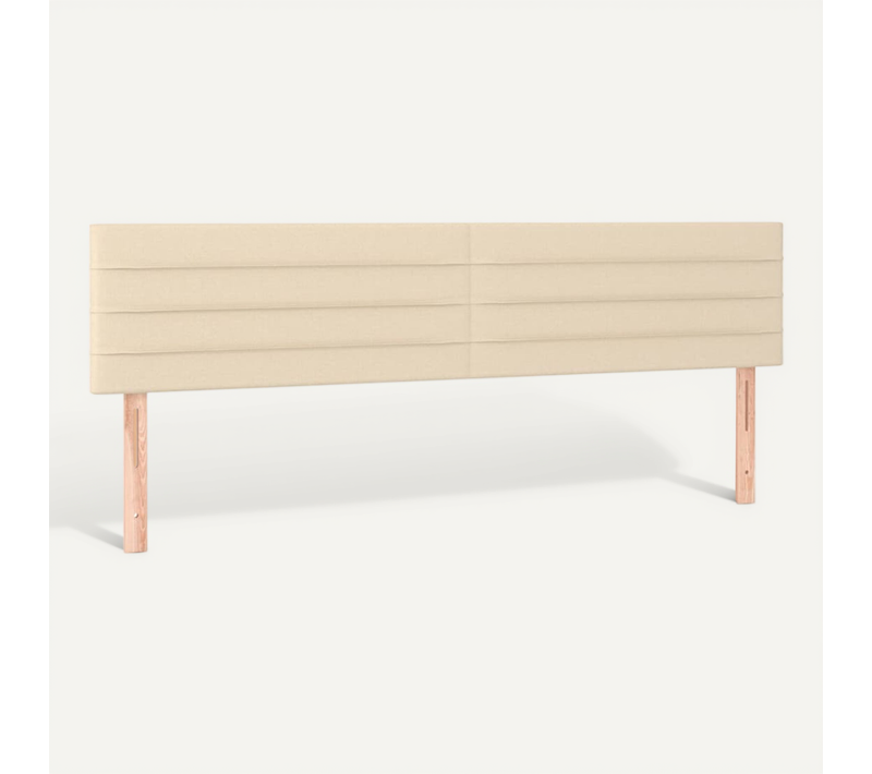 Têtes De Lit Crème 180x5x78/88 Cm Tissu