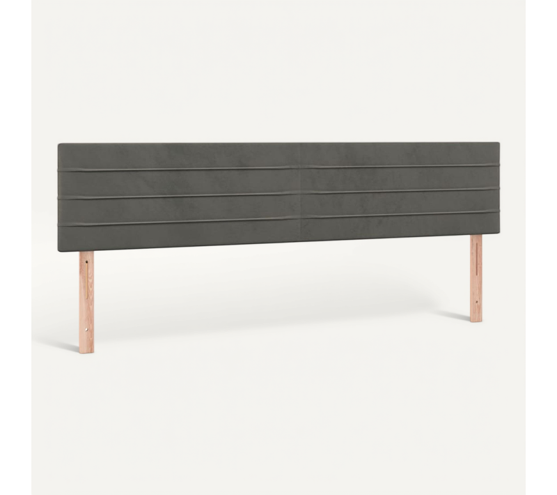 Têtes De Lit Gris Foncé 180x5x78/88 Cm Velours