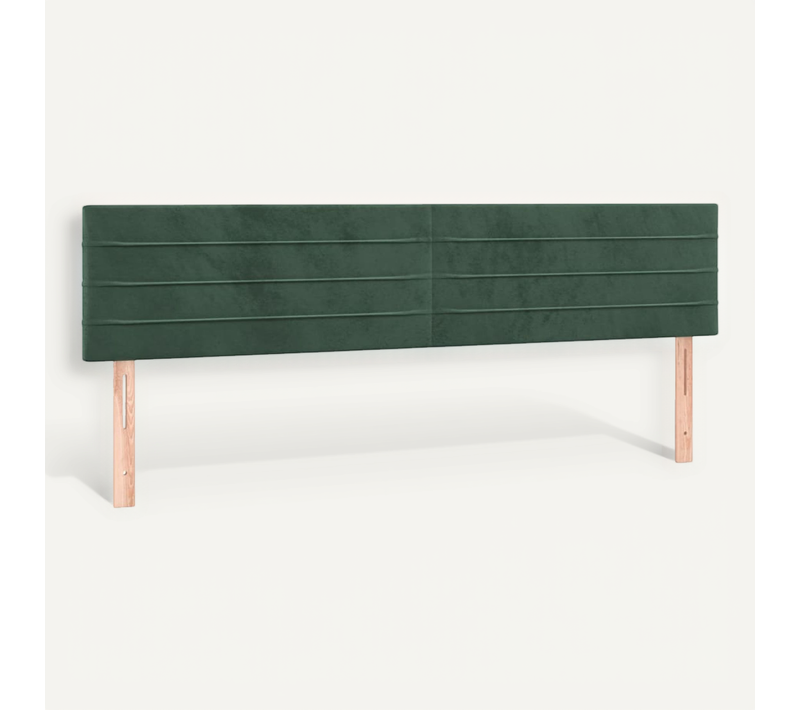 Têtes De Lit Vert Foncé 180x5x78/88 Cm Velours