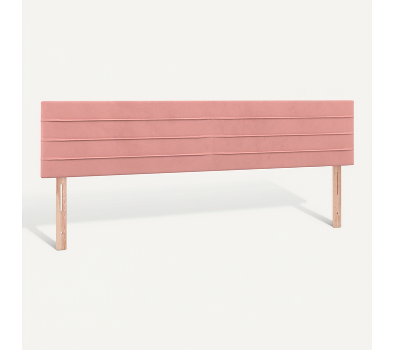 Têtes De Lit Rose 180x5x78/88 Cm Velours