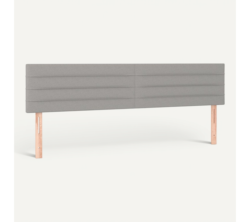 Têtes De Lit Gris Clair 200x5x78/88 Cm Tissu