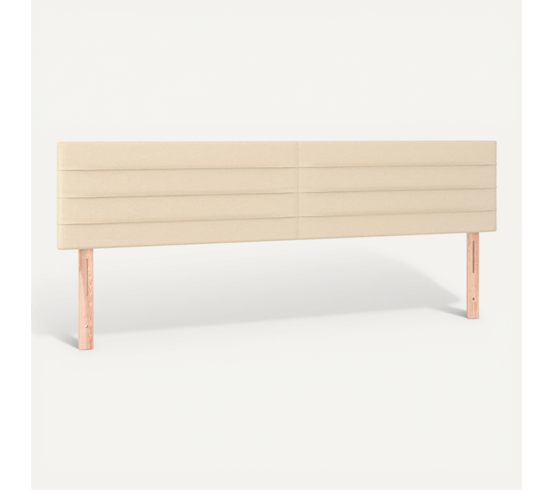 Têtes De Lit Crème 200x5x78/88 Cm Tissu