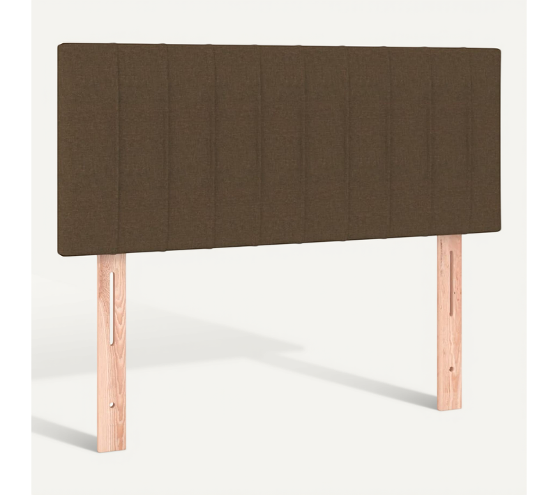 Tête De Lit Marron Foncé 80x5x78/88 Cm Tissu