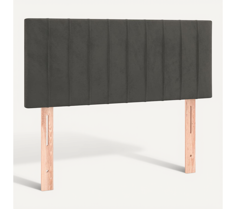 Tête De Lit Gris Foncé 80x5x78/88 Cm Velours
