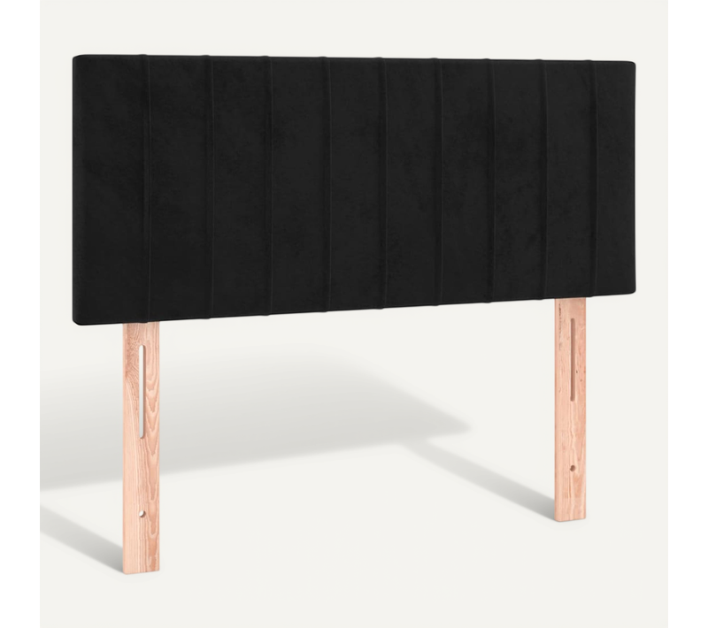 Tête De Lit Noir 80x5x78/88 Cm Velours