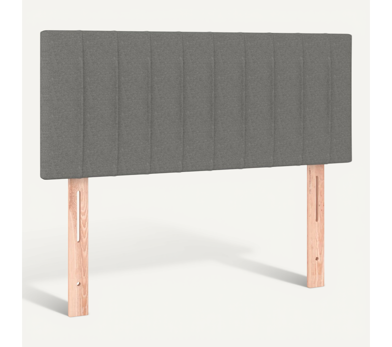 Tête De Lit Gris Foncé 90x5x78/88 Cm Tissu