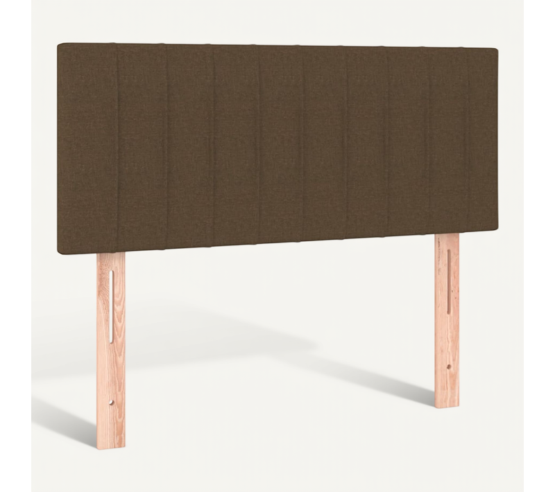 Tête De Lit Marron Foncé 90x5x78/88 Cm Tissu