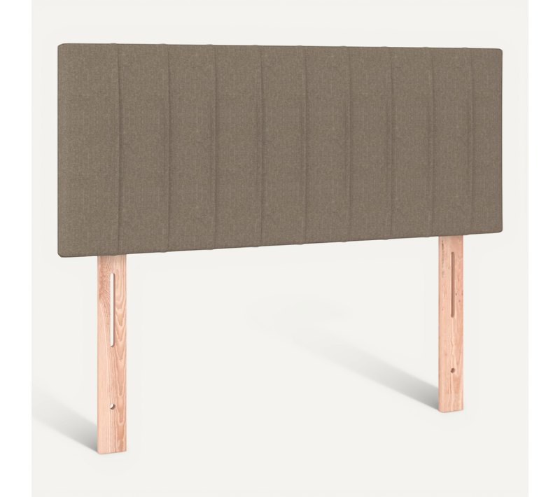 Tête De Lit Taupe 90x5x78/88 Cm Tissu