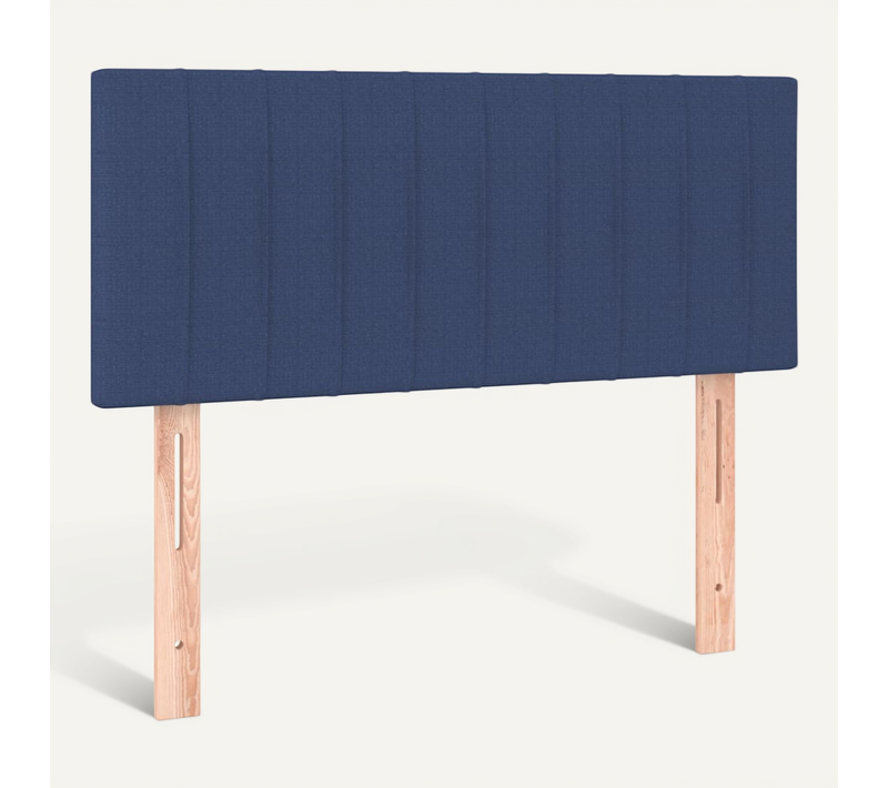 Tête De Lit Bleu 90x5x78/88 Cm Tissu