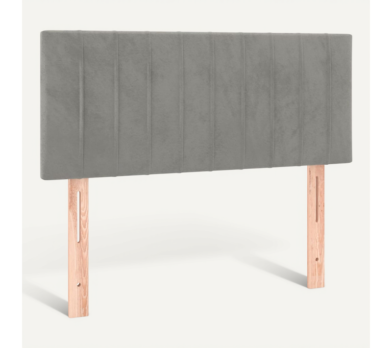 Tête De Lit Gris Clair 90x5x78/88 Cm Velours