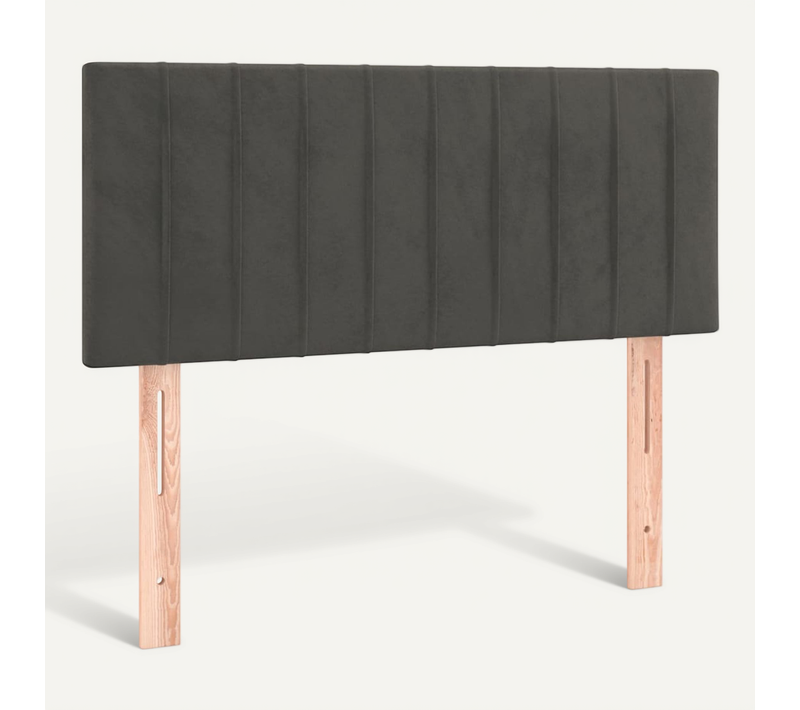 Tête De Lit Gris Foncé 90x5x78/88 Cm Velours