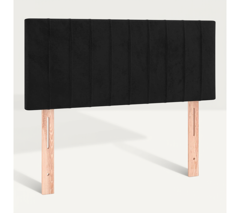 Tête De Lit Noir 90x5x78/88 Cm Velours
