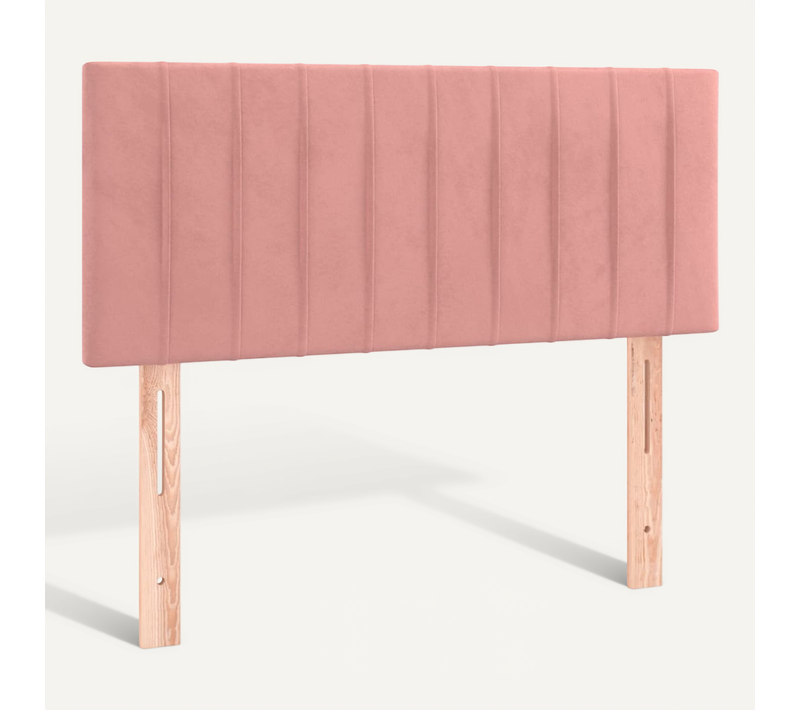 Tête De Lit Rose 90x5x78/88 Cm Velours