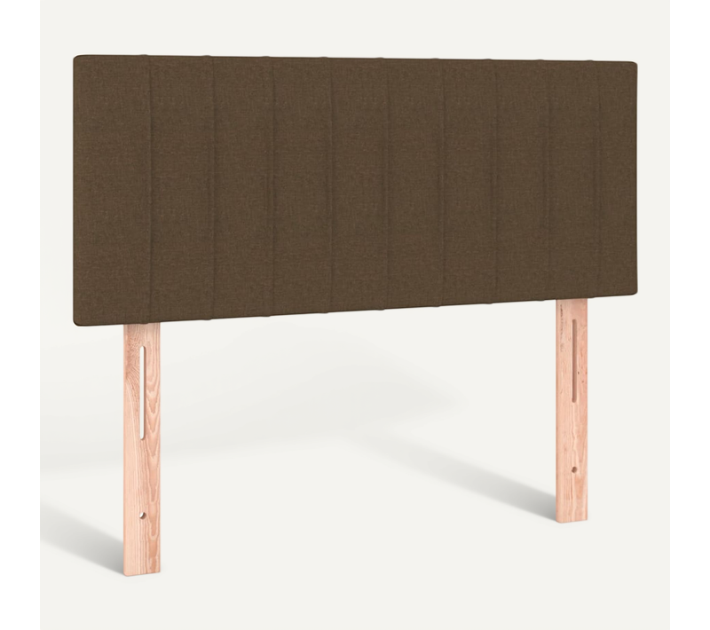 Tête De Lit Marron Foncé 100x5x78/88 Cm Tissu
