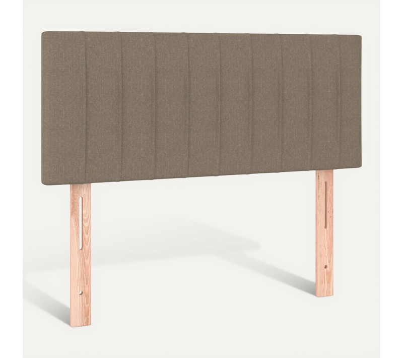 Tête De Lit Taupe 100x5x78/88 Cm Tissu